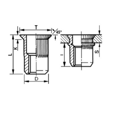 Mat.nit.ZH90° RT ZB M03 (2,5-4,0)                                               