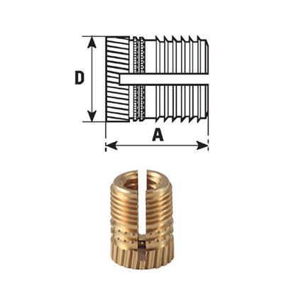 Závit.vložka FXPLKB Mosadz M02x040 o3,2                                         